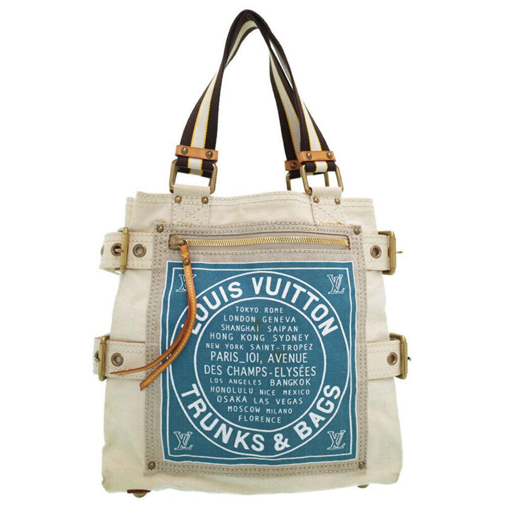 Louis Vuitton Globe Shopper Tote Bag White